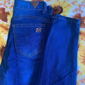 Red Bottoms Deep Blue Skinny Jeans